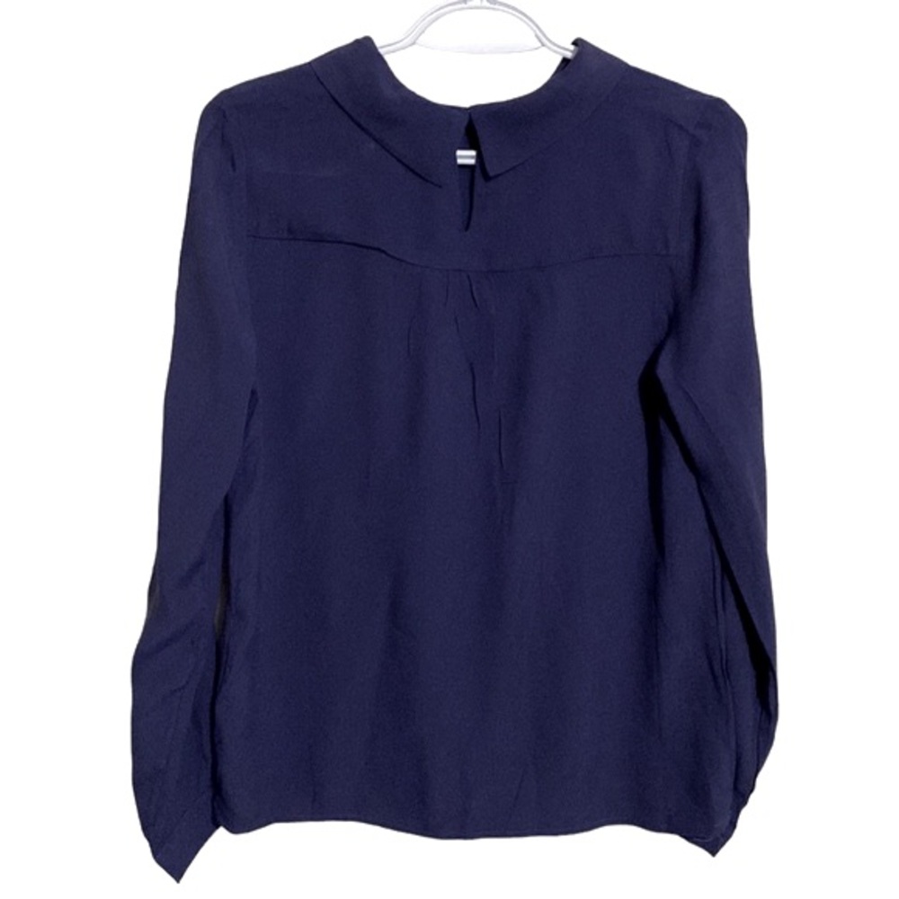 FRNCH Women Navy Blue Long Sleeves Top Size S